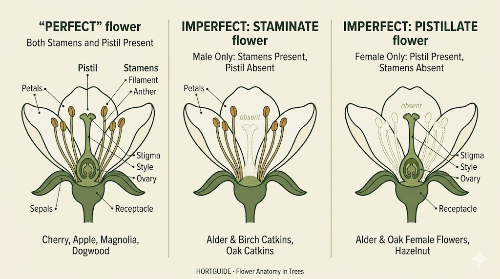 Flower Anatomy in Trees: From Pollen to Fruit